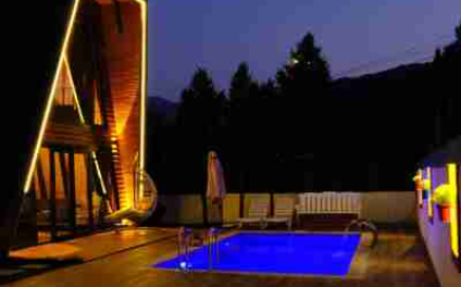 Doğada Sıcak havuzlu ve Jakuzi İzole Tatil